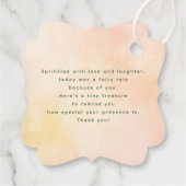 夏の庭の花ボホーエレガントありがとう フェイバータグ (裏面)