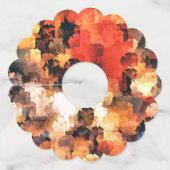 夏の庭の花 ワイングラスタグ (裏面)