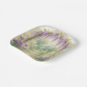 夏の庭の藤のアーチ ペーパープレート (傾斜あり)