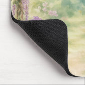 夏の庭の藤のアーチ マウスパッド (コーナー)