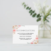 夏の庭園をイメージした水彩花のウェディング エンクロージャーカード (スタンド正面)