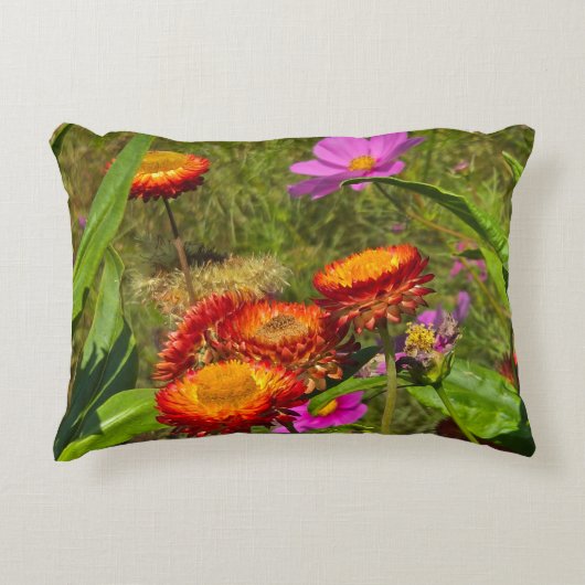 夏の庭園 アクセントクッション (正面)