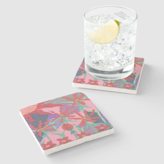 夏の庭園 ストーンコースター (横)