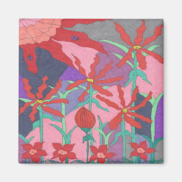 夏の庭園 マグネット