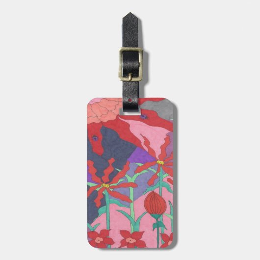 夏の庭園 ラゲッジタグ (正面縦)