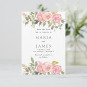 夏の庭園 水彩花 結婚式 セーブザデート (スタンド正面)