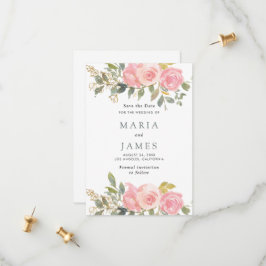 夏の庭園 水彩花 結婚式 セーブザデート