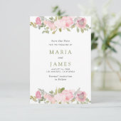 夏の庭園 水彩花 結婚式 セーブザデート (スタンド正面)