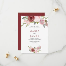 夏の庭園 水彩花 結婚式 セーブザデート