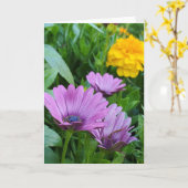 夏の庭 カード (黄色い花)