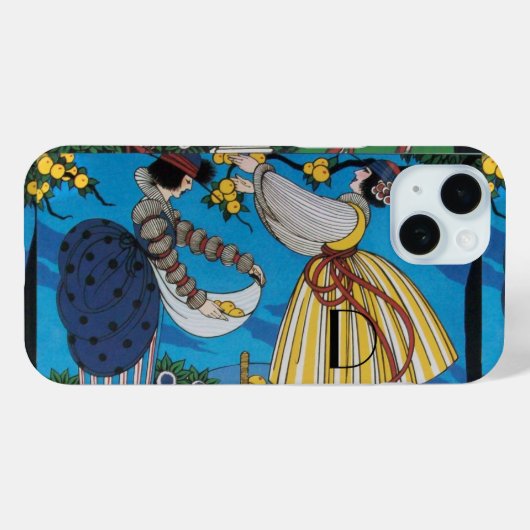 夏の庭/ファッション衣装デザイナーモノグラム Case-Mate iPhoneケース (裏面 (横))