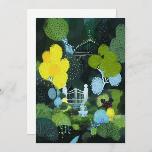 夏の庭 招待状 (正面/裏面)