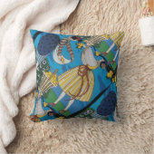 夏の庭/美しいファッション衣装デザイナー クッション (ブランケット)