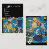 夏の庭/美しいファッション衣装デザイナー 名刺 (正面/裏面)