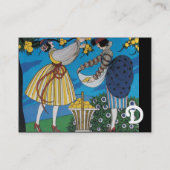 夏の庭/美しいファッション衣装デザイナー 名刺 (裏面)