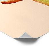 夏の引用文ポップシクルソールベートカワイトフードアート ポスター (角)