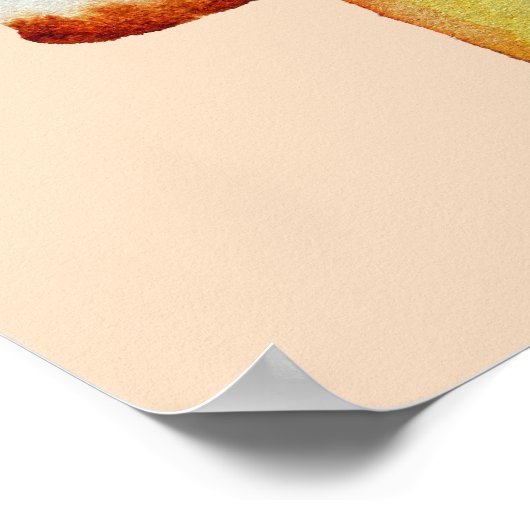 夏の引用文ポップシクルソールベートカワイトフードアート ポスター (角)