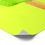 夏の引用文ポプシクルライムソルベかわいいフードアート ポスター (角)