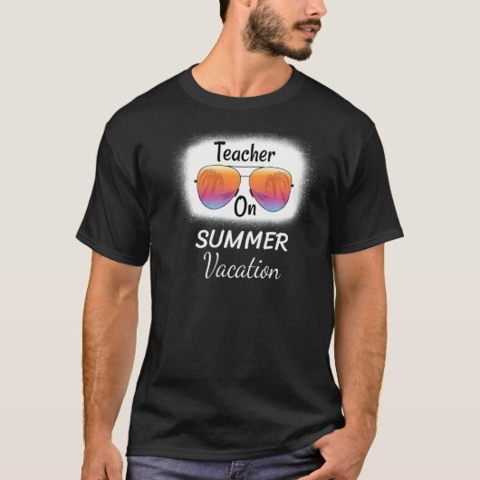夏の後ろで3年生の先生に気を付ける Tシャツ (正面)