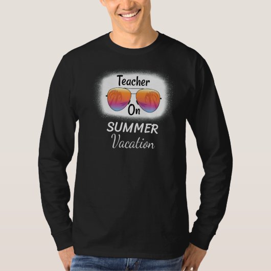 夏の後ろで3年生の先生に気を付ける Tシャツ (正面)
