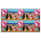 夏の微風のラブラドールの絵を描くこと ファブリック (ファットクウォーター)