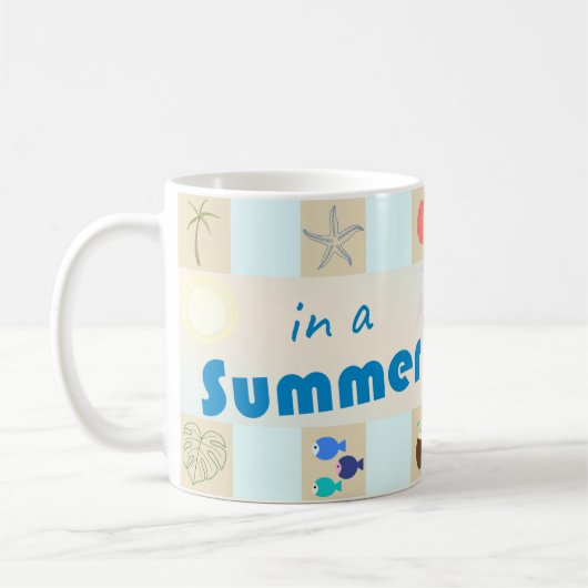 夏の心の状態 コーヒーマグカップ (左)