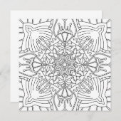 夏の心を込めて：平和な植物色カード (正面/裏面)