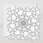 夏の思い入れ:フローラルパターンカラーリングカード (正面)