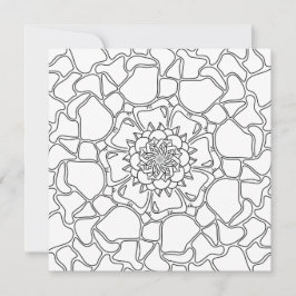 夏の思い入れ：フローラルパターンカラーリングカード