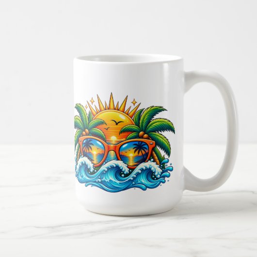 夏の思い出に コーヒーマグカップ (右)