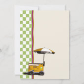 夏の思い出の退職 招待状 (裏面)