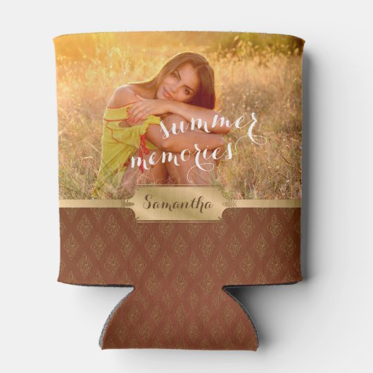 夏の思い出カスタムの写真と書道 缶クーラー (裏面)