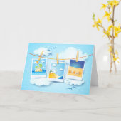 夏の思い出、カード カード (黄色い花)