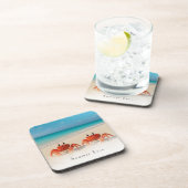 夏の恋 – カスタマイズ可能なかわいいコルク コースター (右側)