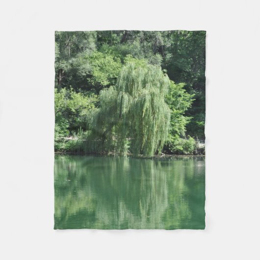 夏の情景 フリースブランケット (正面)