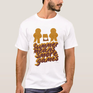 夏の意味Smoreゲームおもしろいボードゲームデザイン Tシャツ