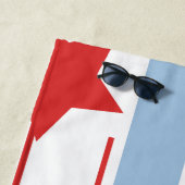 夏の愛国的な垂直ストライプと星 ビーチタオル (インサイチュ)