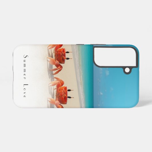 夏の愛 – Samsung Galaxy S22タフケース Samsung Galaxyケース (裏面横)