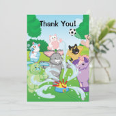 夏の感覚のスプリンクラー サンキューカード (スタンド正面)