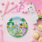 夏の感覚のスプリンクラー ペーパープレート (パーティー)