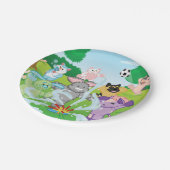 夏の感覚のスプリンクラー ペーパープレート (アングル)