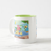 夏の感覚のプール ツートーンマグカップ (正面左)