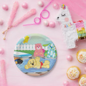 夏の感覚のプール ペーパープレート (パーティー)