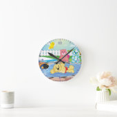 夏の感覚のプール ラウンド壁時計 (ホーム)