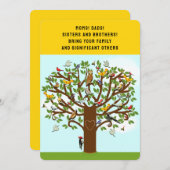 夏の懇親会 招待状 (正面/裏面)