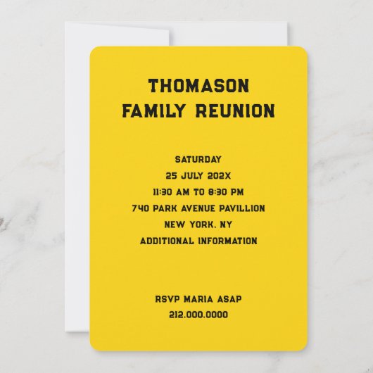 夏の懇親会 招待状 (裏面)