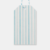 夏の手で描かれたオレンジ色のベビーボードの赤ちゃんシャワー ギフトタグ (裏面)