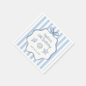 夏の手描きバースデーパーティー スタンダードカクテルナプキン (角)
