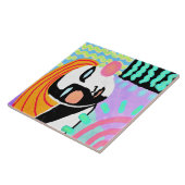 夏の抽象芸術デジ絵画タル タイル (側面)