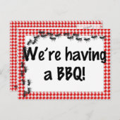夏の招待状からバーベキュー インビテーションポストカード (正面/裏面)